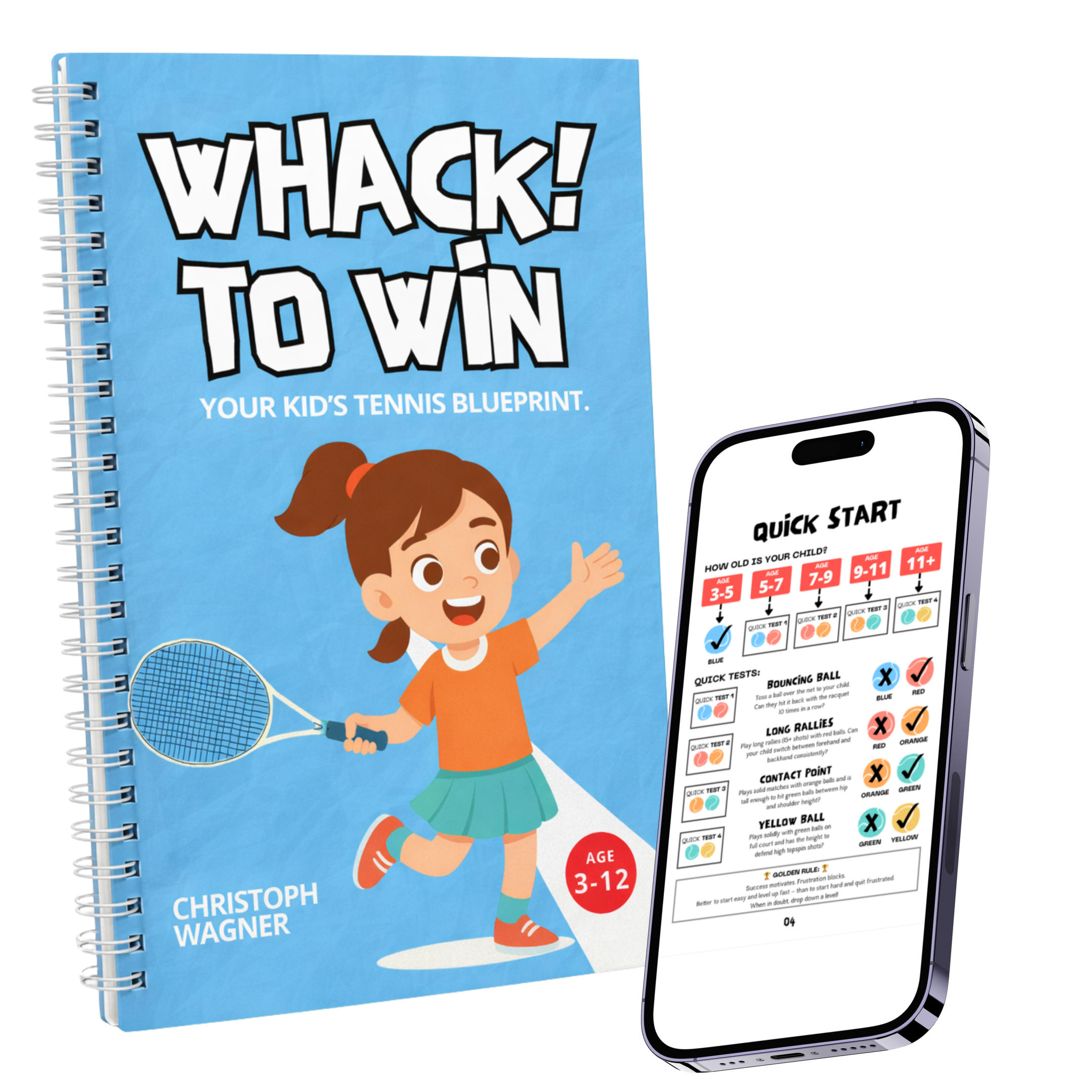 Get the E-Book - WHACK! Tennis Guide for Parents - Learn Tennis Step by Step
