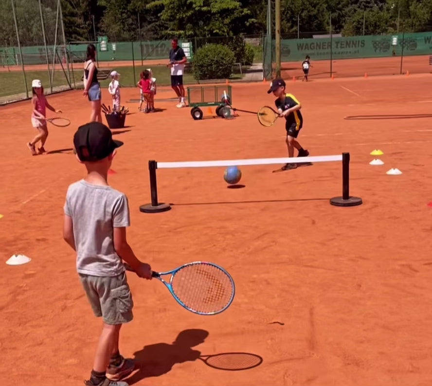 Load video: WHACK! TENNIS - Blue Stage - Tennis for kindergarten children and children aged 3, 4, 5, and 6 years.